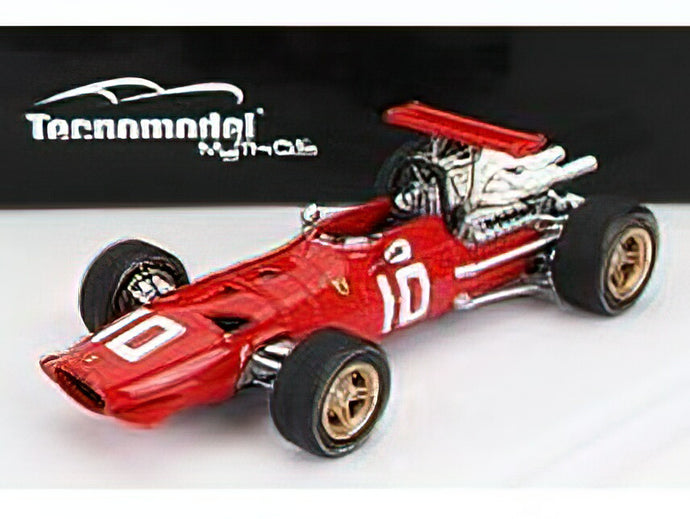 FERRARIフェラーリ F1 312 SCUDERIA FERRARI N 10 4th HOLLAND GP 1968 JACKY ICKX - RED /Tecno 1/43 ミニカー