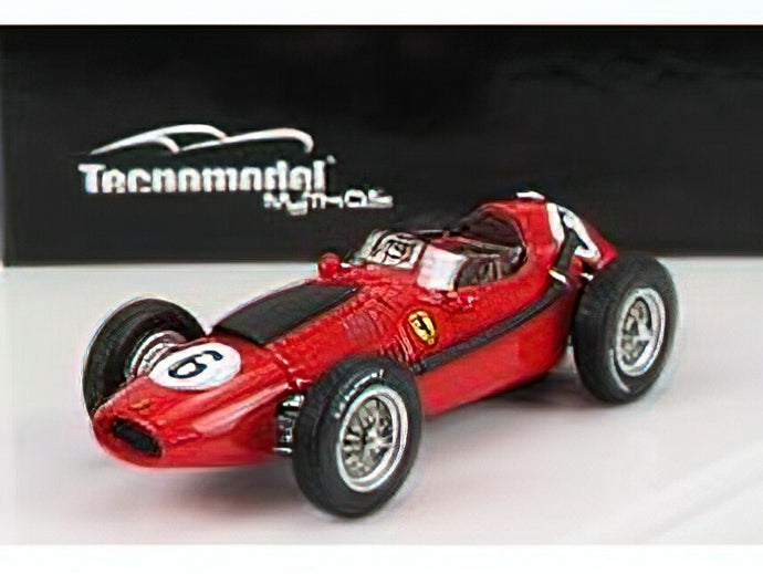 FERRARIフェラーリ F1 DINO 246 N 6 2nd MAROCCO GP MIKE HAWTHORN 1958 WORLD CHAMPION - RED /Tecno 1/43 ミニカー