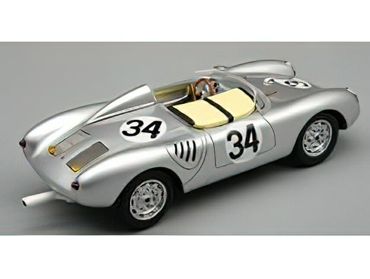 【予約】2024年発売予定PORSCHEポルシェ 550A TEAM PORSCHE KG N 34 24h LE MANS 1957 C.STOREZ - E.CRAWFORD - SILVER /Tecno 1/43 ミニカー