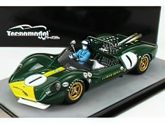 LOTUS - 40 N 1 RIVERSIDE GP (with pilot figure) 1965 JIM CLARK - BRITISH RACING GREEN YELLOW /Tecnomodel 1/18ミニカー