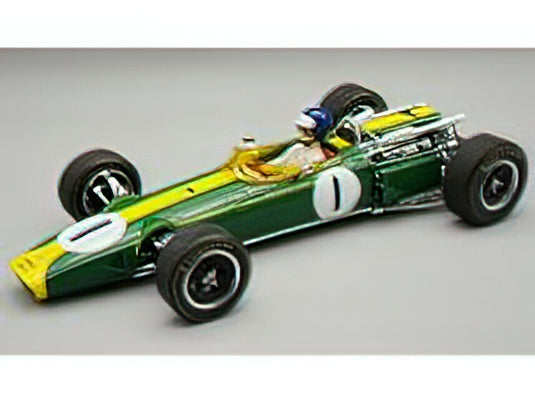 【予約】10-12月以降発売予定LOTUSロータス F1 43 TEAM LOTUS N 1 WINNER USA GP (with pilot figure) 1966 JIM CLARK - BRITISH RACING GREEN YELLOW /Tecno 1/18 ミニカー