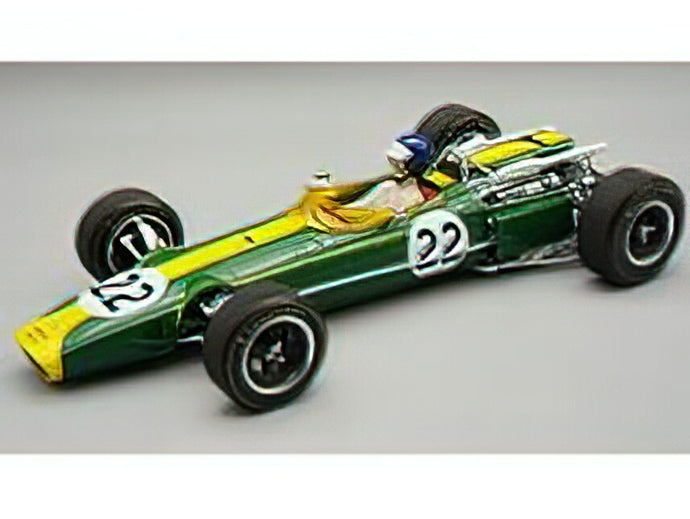 【予約】10-12月以降発売予定LOTUSロータス F1 43 TEAM LOTUS N 22 MONZA ITALY GP (with pilot figure) 1966 JIM CLARK - BRITISH RACING GREEN YELLOW /Tecno 1/18 ミニカー