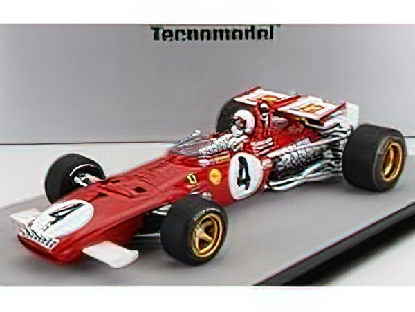 FERRARIフェラーリ F1 312B N 4 WINNER ITALY GP MONZA (with pilot figure) 1970 CLAY REGAZZONI - RED WHITE /Tecno 1/18ミニカー