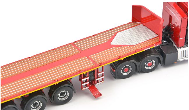 ギャラリービューアに画像をロードする, Nooteboomノーテブーム Red line Actros2 Gigaspace 6x4 バラストトレーラー 7 axle+ ballastset /TONKIN IMC  建設機械模型 工事車両 1/50 ミニチュア
