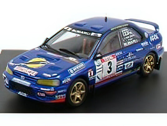 SUBARU - IMPREZA N 3 2nd RALLY DU VAR 1998 S.J.JOSEPH - P.PIVATO - BLUE /Trofeu 1/43 ミニカー