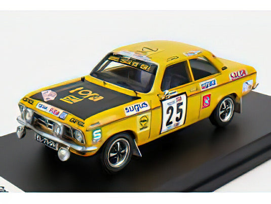 Opel Ascona (ナイトバージョン) #25 ラリー Tap 1973 イエロー ブラック TRFDSN89/ Trofeu 1/43 ミニカー