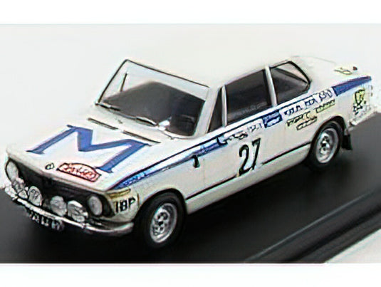BMW - 2002ti N 27 RALLY MONTECARLO 1973 G.CHASSEUIL - C.BARON - WHITE BLUE /Trofeu 1/43 ミニカー