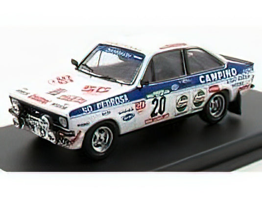 FORD ENGLAND - ESCORT MKII N 20 RALLY PORTUGAL 1981 C.TORRES - A.MORAIS - WHITE BLUE /Trofeu 1/43 ミニカー