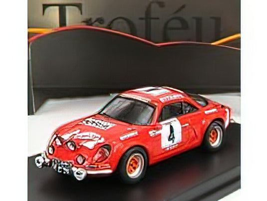 RENAULT - ALPINE A110 1600S GITANES N 4 4th RALLY TOUR DE CORSE 1978 J.P.MANZAGOL - J.F.FILIPPI - RED /Trofeu 1/43 ミニカー