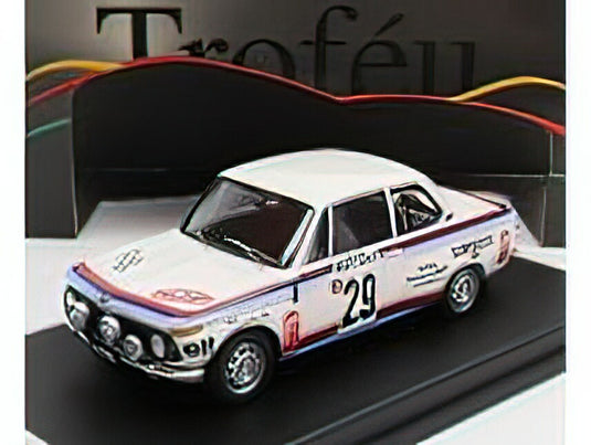 BMW - 2002ti (night version) N 29 RALLY MONTECARLO 1975 N.KOOB - N.HUBERTY - WHITE /Trofeu 1/43 ミニカー