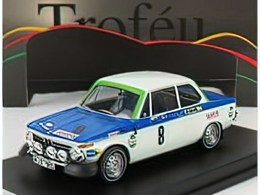 BMW - 2002 Ti (night version) N 8 RALLY ACROPOLIS 1972 T.FALL - M.WOOD - WHITE BLUE /Trofeu 1/43 ミニカー