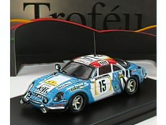 RENAULT ALPINE A110 N 15 サファリラリー 1974 J.L.テリエ ライトブルー ホワイト レッド 150台限定/ Trofeu 1/43 ミニカー
