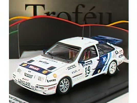 FORD ENGLAND - SIERRA RS COSWORTH N 19 RALLY NEW ZEALAND 1989 C.McRAE - D.RINGER - WHITE BLUE /Trofeu 1/43 ミニカー