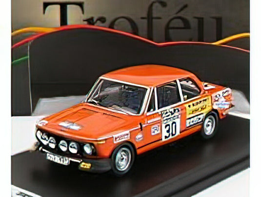 BMW - 2002Ti (night version) N 30 RALLY RAC LOMBARD 1973 B.DANIELSSON - U.SUNDBERG - ORANGE /Trofeu 1/43 ミニカー