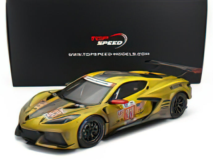 CHEVROLET - CORVETTE C8.R 5.5L V8 TEAM CORVETTE RACING N 33 ( AFTER RACE WEATHERED) WINNER LMGTE AM CLASS 24h MANS 2023 N.CATSBURG - B.KEATING - N.VARRONE - YELLOW GREY /トゥルースケール 1/18 ミニカー