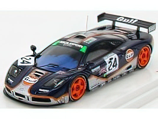 McLARENマクラーレン - F-1 GTR TEAM GTC GULF RACING N 24 4th 24h LE MANS 1995 M.BLUNDELL - R.BELLM - M.S.SALA - BLUE SILVER /TrueScale  1/43 ミニカー