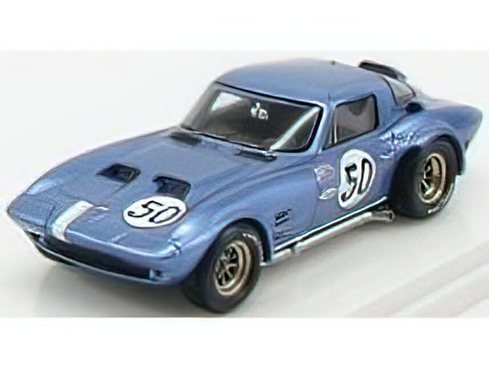 CHEVROLET - CORVETTE GRAND SPORT COUPE TEAM MECOM RACING N 50 NASSAU SPEEDWEEK 1963 R.PENSKE - LIGHT BLUE MET RED /TrueScale  1/43 ミニカー