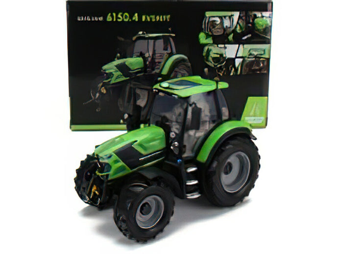 DEUTZ-FAHR - 6150.4 RVSCHIFT TRACTOR 2018 - GREEN BLACK トラクタ /Univrsal Hobbies 1/32建設機械模型