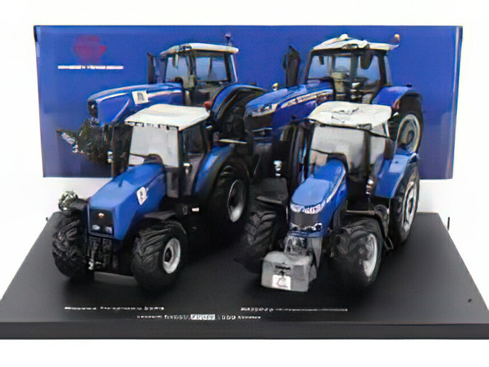 MASSEY FERGUSON - SET 2X MF8260 TRACTOR 2012 + MF7726S TRACTOR 2018 - BLUE GREY トラクタ /Univrsal Hobbies 1/32建設機械模型