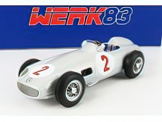 MERCEDES BENZメルセデスベンツ - F1 W196 N 2 MONACO GP WORLD CHAMPION 1955 JUAN MANUEL FANGIO - SILVER /Werk83 1/18 ミニカー
