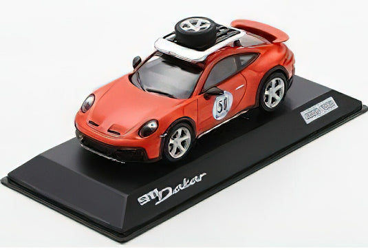 【予約】Porscheポルシェ特注ディーラーモデル 911 Dakar (992) red 1500個限定 /Spark 1/43 ミニカー