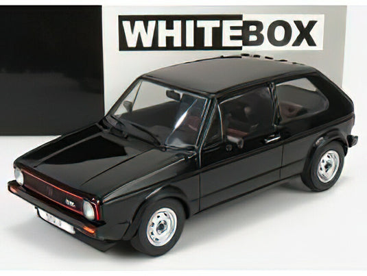 VOLKSWAGEN - GOLF 1-SERIES GTi 1976 - BLACK /WHITEBOX 1/24 ミニカー