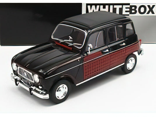 RENAULT - R4L PARISIENNE 1964 - BLACK RED /WHITEBOX 1/24 ミニカー