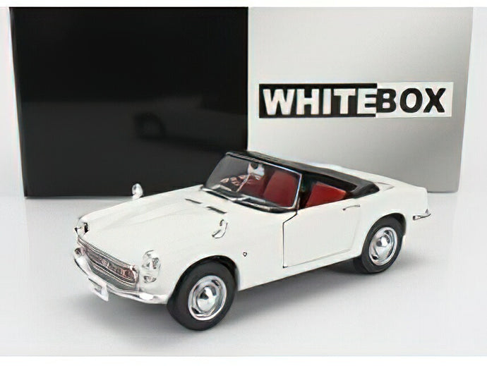 HONDA - S800 SPIDER CABRIOLET OPEN RHD 1966 - WHITE /WHITEBOX 1/24 ミニカー