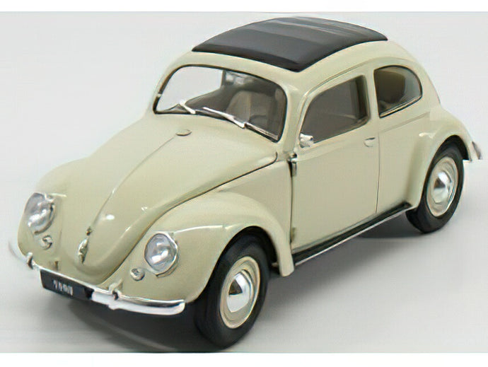 VOLKSWAGEN  BEETLE CLASSIC CLOSED ROOF 1950 - IVORY /WELLY 1/18ミニカー