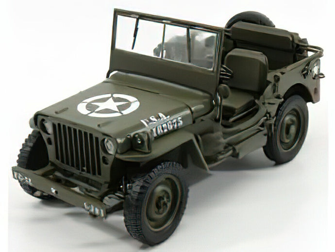 JEEP - WILLYS 1/4 MB USA ARMY OPEN 1942 - MILITARY GREEN /WELLY 1/18ミニカー