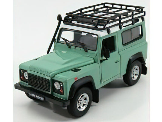 【予約】LAND ROVER LAND DEFENDER 90 1984 ライトグリーン/ホワイト/ WELLY 1/24 ミニカー