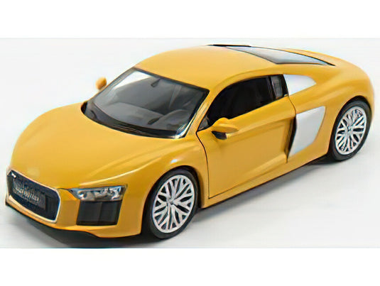 AUDI  R8 V10 PLUS COUPE 2016 - YELLOW /WELLY 1/24ミニカー