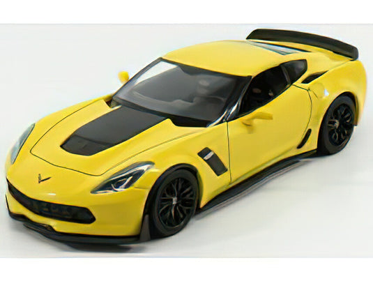 【予約】CHEVROLET CORVETTE Z06 クーペ 2017 イエロー/ WELLY 1/24 ミニカー