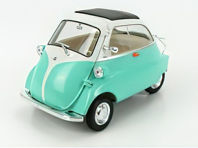 BMW  ISETTA 1955 - VERY LIGHT GREEN WHITE /WELLY 1/18ミニカー