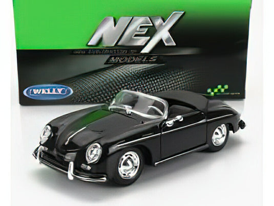 【予約】PORSCHE 356A スパイダー 1959 ブラック/ WELLY 1/24 ミニカー