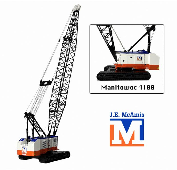 Manitowocマニトワック 4100 JE McAmis クローラークレーン /Weiss 建設機械模型 工事車両 1/50 ミニカー