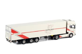 ギャラリービューアに画像をロードする, Chickliner SCANIAスカニア R Topline リーファートレーラー Thermoking  3軸 /WSIダブリューエスアイ 1/50 　 9972
