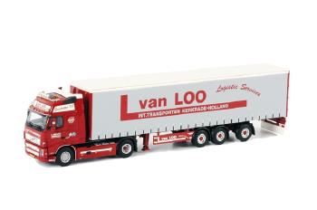 ギャラリービューアに画像をロードする, van Loo VOLVO FH2 Globetrotter XL カーテンサイダー トレーラー  3軸 /WSIダブリューエスアイ 1/50 　 9673
