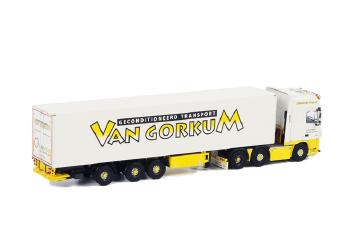 Van Gorkum Waddinxveen DAF XF 105 Super Space Cab リーファートレーラー Thermoking  3軸 /WSIダブリューエスアイ 1/50 　 9894