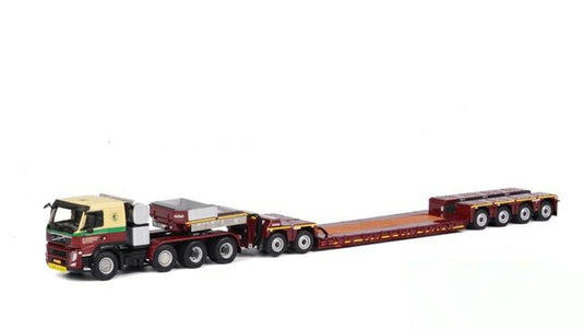 E. Lafeber Volvo FM3 Sleeper Cab Nooteboom 4-axle Euro-PX + 2 axle ICP  /WSI  1/50 ミニチュア 建設機械模垁E工事車両