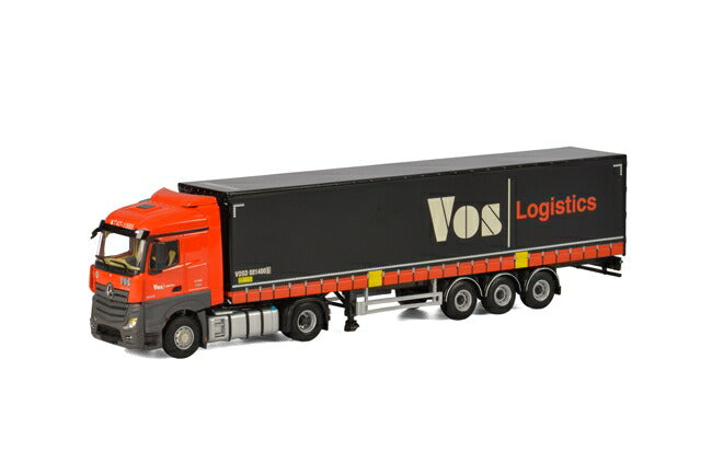 【予約】4-6月以降発売予定Vos Logistics Mercedesメルセデスベンツアクトロス StreamSpace カーテンサイダートレーラー 3軸 トラック /WSI  建設機械模型 工事車両 1/50 ミニチュア