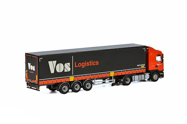 ギャラリービューアに画像をロードする, Vos Logistics SCANIAスカニア R Streamline Highline カーテンサイダートレーラー 3軸 トラック /WSI  建設機械模型 工事車両 1/50 ミニチュア
