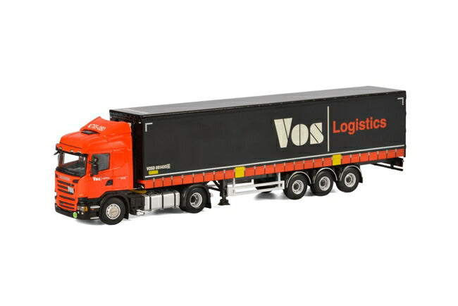 Vos Logistics SCANIAスカニア R Streamline Highline カーテンサイダートレーラー 3軸 トラック /WSI  建設機械模型 工事車両 1/50 ミニチュア