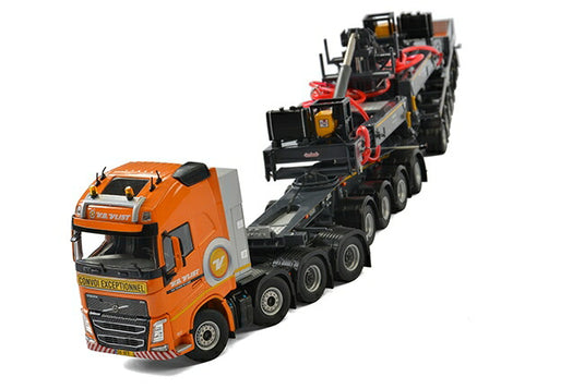 【予約】2018年1-3月以降発売予定Van der Vlist Volvo FH4 Globetrotter XL Nooteboomノーテブーム Mega Windmill トレーラー (4 + 7軸)トラック  建設機械模型 工事車両 WSI 1/50 ミニチュア