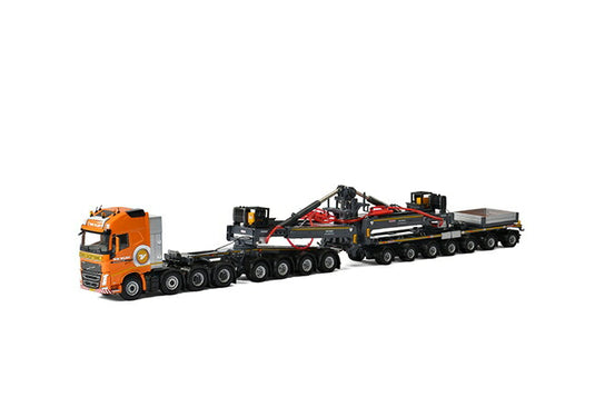 【予約】2018年1-3月以降発売予定Van der Vlist Volvo FH4 Globetrotter XL Nooteboomノーテブーム Mega Windmill トレーラー (4 + 7軸)トラック  建設機械模型 工事車両 WSI 1/50 ミニチュア