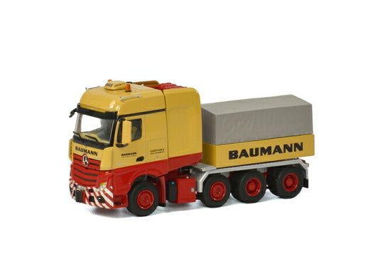 【予約】4-6月以降発売予定Baumann Mercedesメルセデスベンツアクトロス Big Space Ballast Box トラック /WSI  建設機械模型 工事車両 1/50 ミニチュア