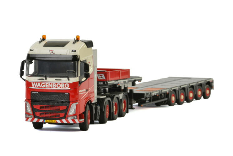 ギャラリービューアに画像をロードする, Wagenborg Volvo FH4 Globetrotter MCO PX - 5 axleトラック  建設機械模型 工事車両 WSI 1/50 ミニチュア
