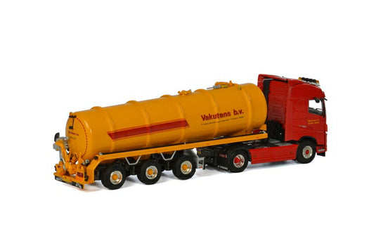 Vakutrans Volvoボルボ FH4 Globetrotter Tanker Liquid 3軸 トラック /WSI  建設機械模型 工事車両 1/50 ミニチュア