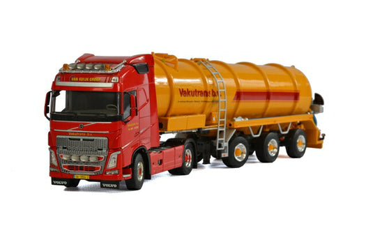 Vakutrans Volvoボルボ FH4 Globetrotter Tanker Liquid 3軸 トラック /WSI  建設機械模型 工事車両 1/50 ミニチュア