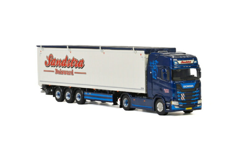 ギャラリービューアに画像をロードする, Sandstra Transport; SCANIAスカニア S HIGHLINE | CS20H 4x2 VOLUME TRAILER - 3軸トラック /建設機械模型 工事車両 WSI 1/50 ミニチュア
